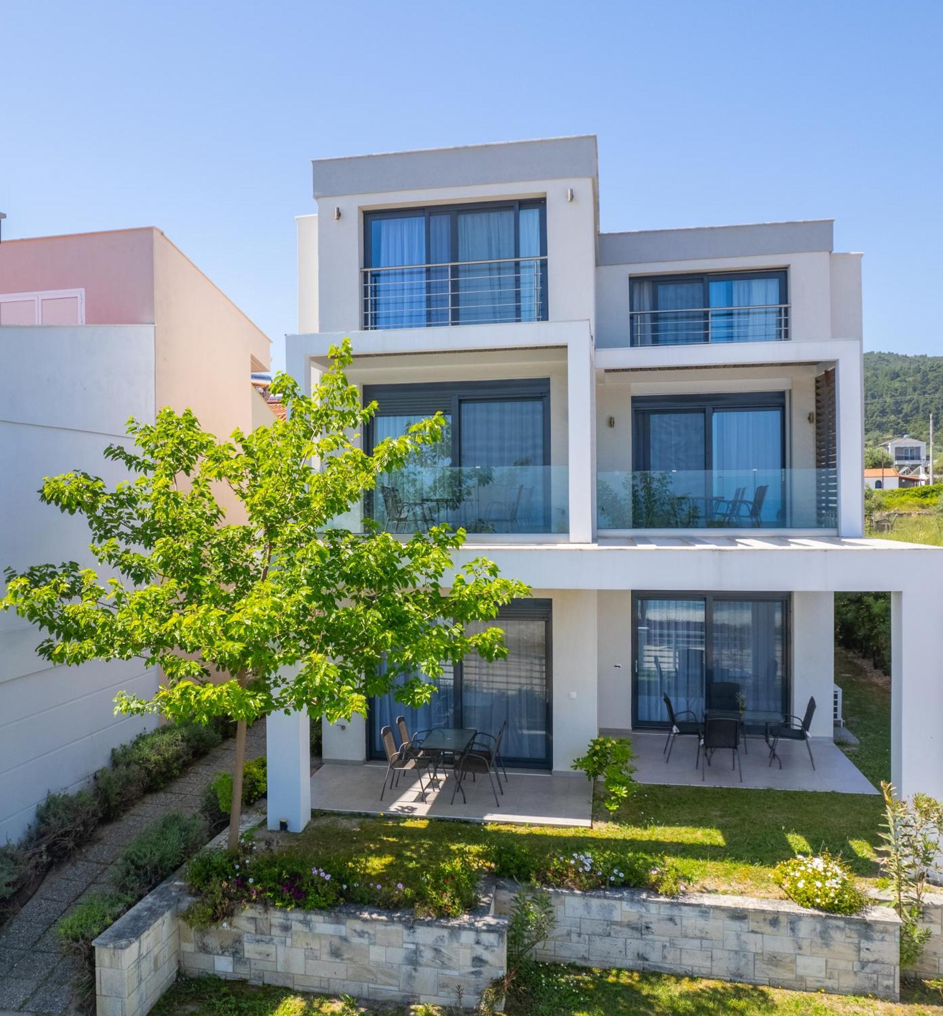 Cavo Blue Coastal Living Appartement Polychrono Buitenkant foto
